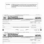 Form FTB-3893. Elective Tax Payment Voucher for Pass-Through Entity