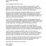 Goodbye Letter to Colleagues Sample Template