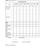 Housekeeping Linen Inventory Sheet Housekeeping Linen Inventory Sheet