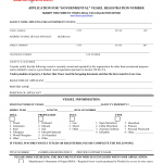 Form HSMV 87231. Application for GOVERNMENTAL Vessel Registration Number - Florida