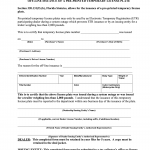 Form HSMV 82082. Off-line Issuance of a Pre-printed Temporary License Plate