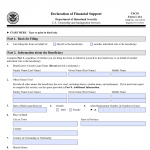 Form I-134. Affidavit of Support