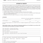 Form DSD A 210. Affidavit of Identity - Illinois