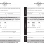 Form DSD X 164. Application for an Illinois Person with a Disability Identification Card - Illinois