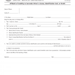 Form DSD X 172. Affidavit of Inability to Surrender Driver's License, Identification Card, or Permit - Illinois