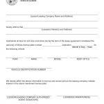 Form VSD 327. Leased Vehicle Registration Affirmation - Illinois