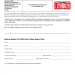 Form VSD 744. Fire Chief License Plate and Municipal Fire License Plates Request Form - Illinois