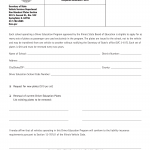 Form VSD 794. Driver Education Request/Renewal Form - Illinois