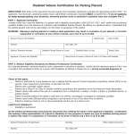 Form VSD 800. Disabled Veteran Certification for VA Plates - Illinois