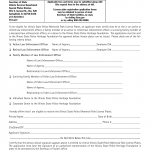 Form VSD 873. Illinois State Police Memorial Park Affirmation - Illinois