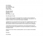 Emergency Resignation Letter sample