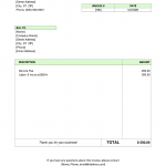Standard Invoice Word Template (DOCX) – Editable Format
