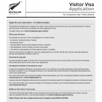 INZ 1017. Visitor Visa Application
