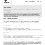 INZ 1225. Work Visa Declaration Form