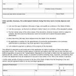 Form ITD 3413. Small Estate Affidavit