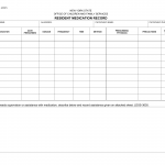 LDSS-3634. Resident Medication Record