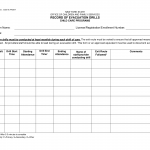 LDSS-4439. Record of Evacuation Drills