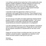Lease Ending Letter template Lease Ending Letter sample
