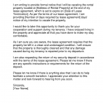 Lease Ending Letter sample