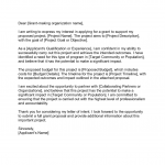 Letter of Intent for Grant Funding