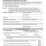 Form LIC 12. Resource Family Approval Document Alternative Plan (DAP) - California