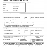 Form LIC 200TM. Temporary Manager Application For Provisional License - California