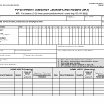 Form LIC 622B. Psychotropic Medication Administration Record (MAR) - California