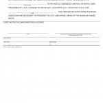 Form LIC 627C. Consent For Emergency Medical Treatment - Adult And Elderly Residential Facilities