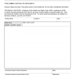 Form LIC 9102TV. Advisory Notes - Technical Violation - California