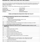 Form LIC 9242. Entrance Checklist Residential Care Facilities For The Elderly - California