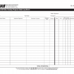 MD MVA Form DL-057 - Employer/Off-Site Testing Program Daily Log Sheet