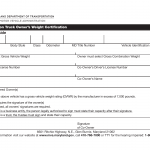 MD MVA Form VR-142A - 1/2 and 3/4 Ton Truck Owner's Weight Certification