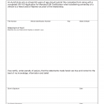 MD MVA Form VR-299 - Certified Statement