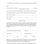 MD MVA Withdrawal of Consent Form