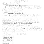 GA DMV Form Motor Vehicle Affidavit for Citizenship Verification