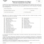 GA DMV Form MV-9C Request for the Manufacture of a College or University Commemorative License Plate