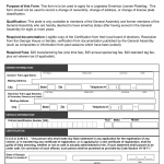 GA DMV Form MV-RL Request for Manufacture of a Legislator Emeritus License Plate