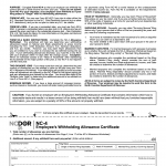 Form NC-4. Employee's Withholding Allowance Certificate