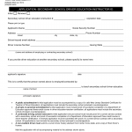 NJ MVC Form BLC-36 - Secondary School Driver Education Instructor ID