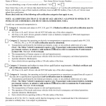 NJ MVC Form CDSC-1 - Commercial Driver  License Self-Certification