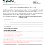 NJ MVC Form DRM-21 - Individual Restoration Requirement Application