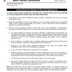 NJ MVC Form OS/SS-99 - Instructions for Default of Security Agreement