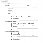NJ MVC Form RSC6 - Vehicle Registration/Plate Status Form