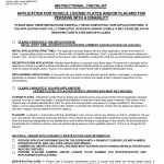 NJ MVC Form Wheelchair symbol Plate/Placard Checklist