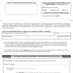 NYS DMV Form FS-25. Request and Reply for New York Insurance Information