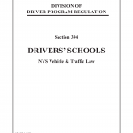 NYS DMV Form MV-299.1. Section 394 Drivers' Schools, NYS Vehicle and Traffic Law