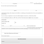 NYS DMV Form NSS-1A. Affidavit Stating No Social Security Number