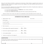 NYS DMV Form SR-60. Supporting Affirmation
