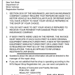 NYS DMV Form VS-47A. Appraisal Repair Shop