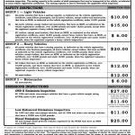 NYS DMV Form VS-77. Inspection Groups and Fee Chart